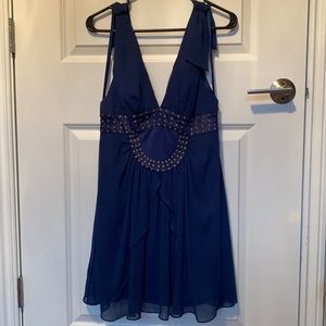 BCBGeneration Blue Studded Dress